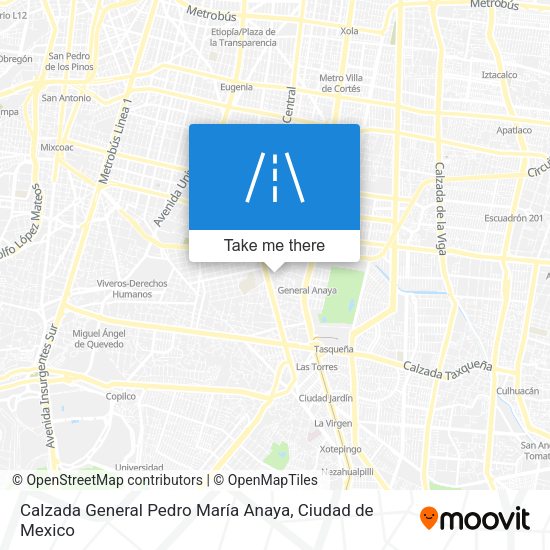 Calzada General Pedro María Anaya map