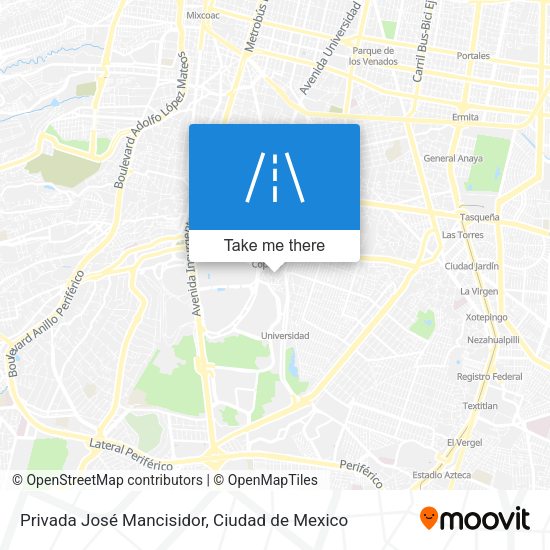 Privada José Mancisidor map