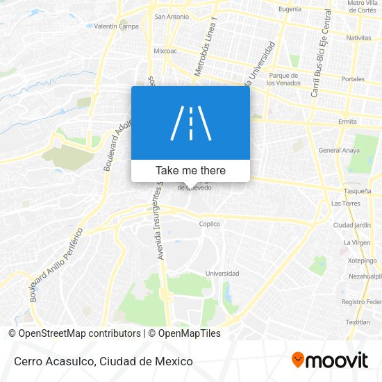 Mapa de Cerro Acasulco