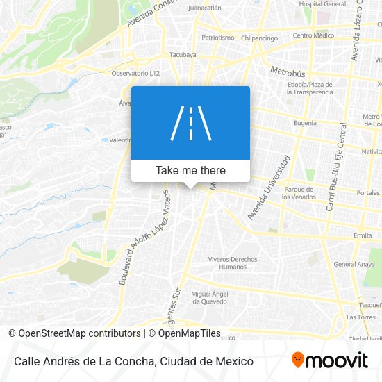 Calle Andrés de La Concha map