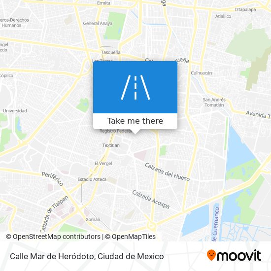 Calle Mar de Heródoto map