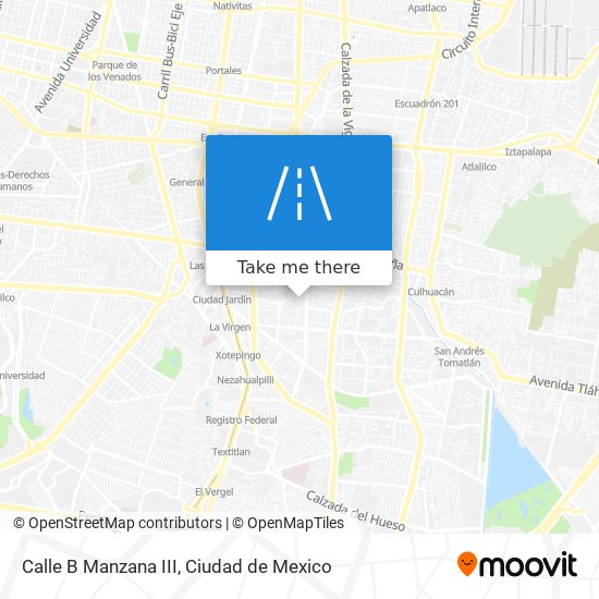 Mapa de Calle B Manzana III