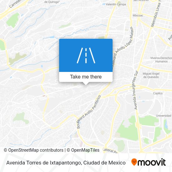 Mapa de Avenida Torres de Ixtapantongo
