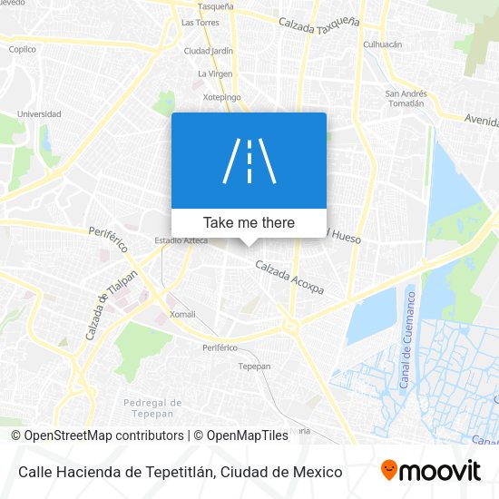 Mapa de Calle Hacienda de Tepetitlán