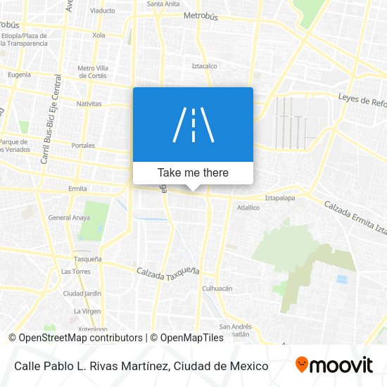 Mapa de Calle Pablo L. Rivas Martínez