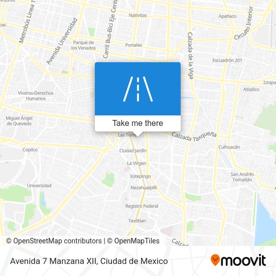 Avenida 7 Manzana XII map