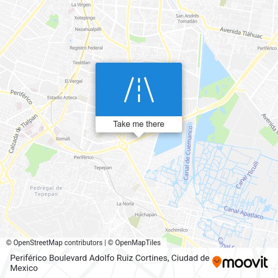 Periférico Boulevard Adolfo Ruiz Cortines map
