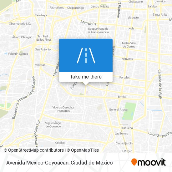 Avenida México-Coyoacán map