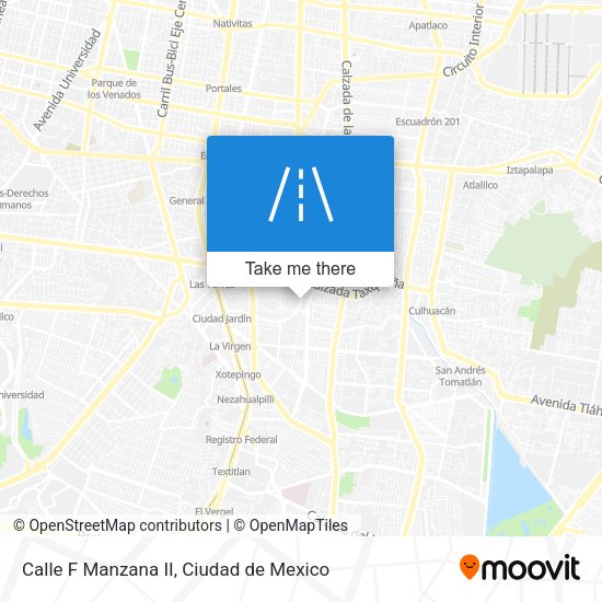 Mapa de Calle F Manzana II