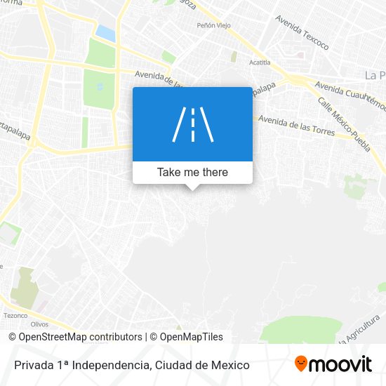 Privada 1ª Independencia map