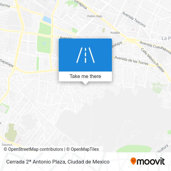 Mapa de Cerrada 2ª Antonio Plaza