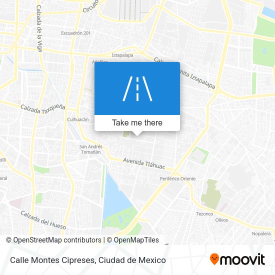 Mapa de Calle Montes Cipreses