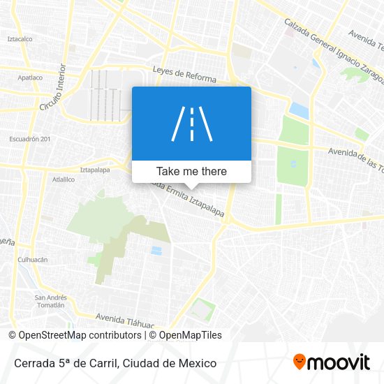 Cerrada 5ª de Carril map