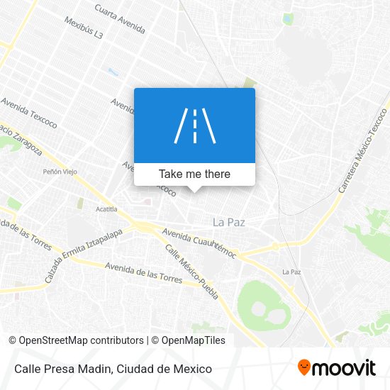 Calle Presa Madin map