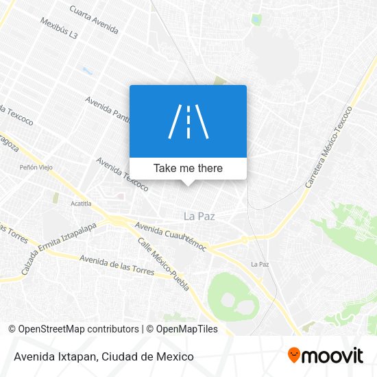 Mapa de Avenida Ixtapan