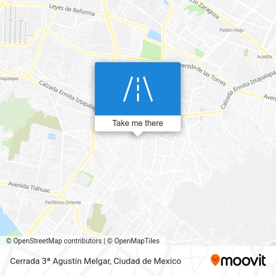Mapa de Cerrada 3ª Agustín Melgar