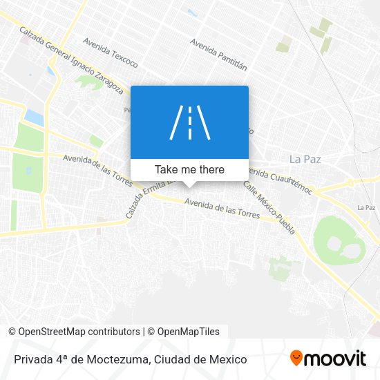 Privada 4ª de Moctezuma map
