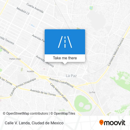 Calle V. Landa map