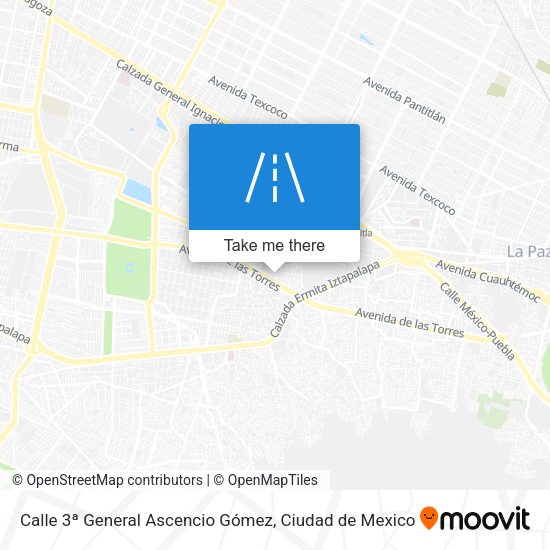 Mapa de Calle 3ª General Ascencio Gómez