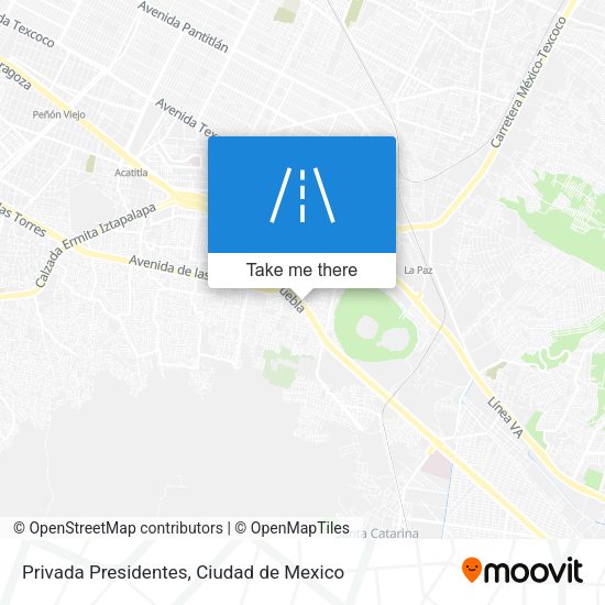 Privada Presidentes map