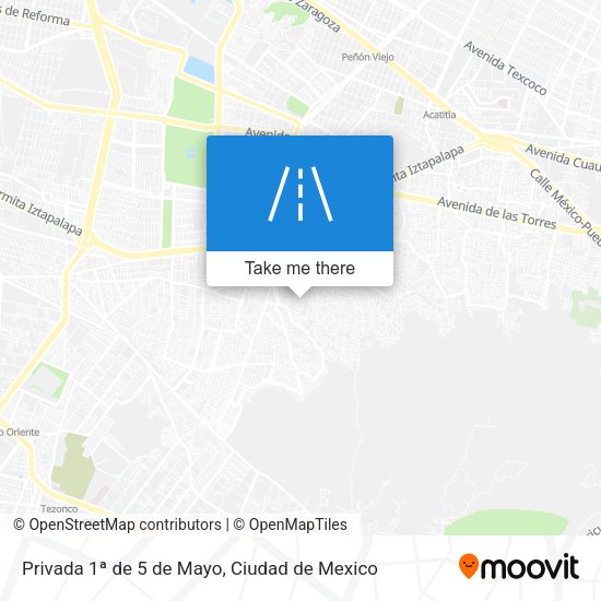Mapa de Privada 1ª de 5 de Mayo