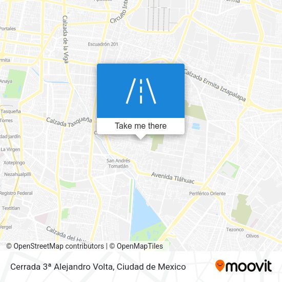 Cerrada 3ª Alejandro Volta map