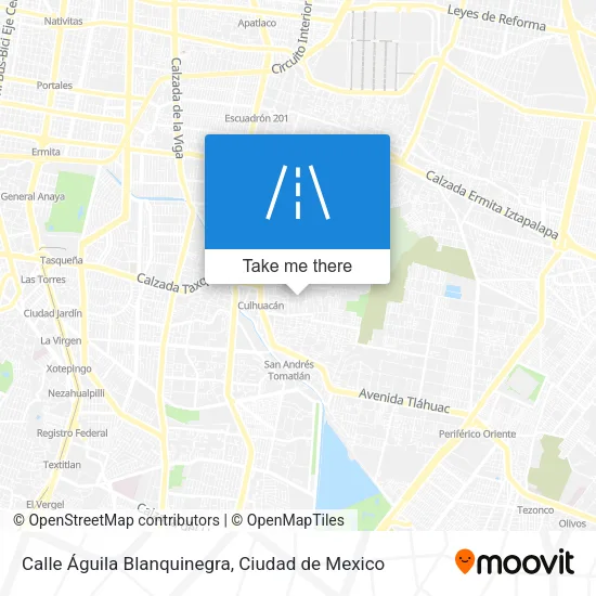 Mapa de Calle Águila Blanquinegra