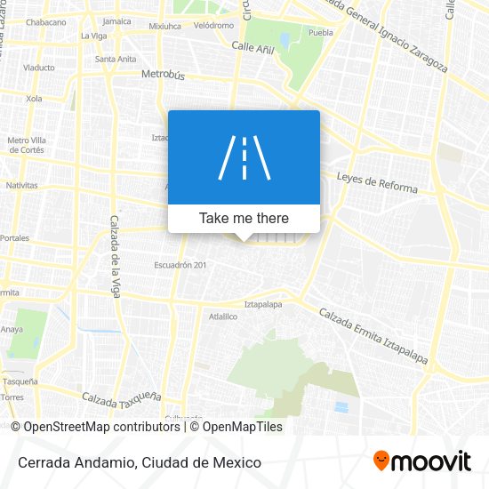 Cerrada Andamio map