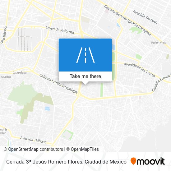 Mapa de Cerrada 3ª Jesús Romero Flores