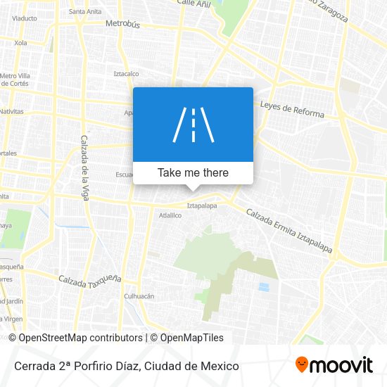 Cerrada 2ª Porfirio Díaz map