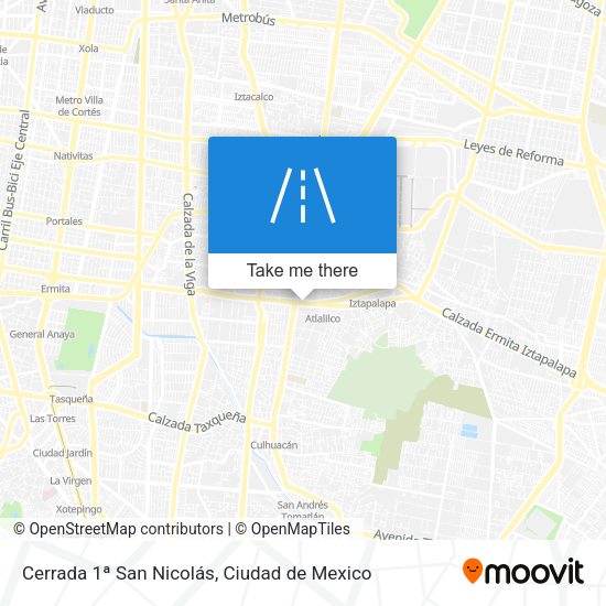 Cerrada 1ª San Nicolás map