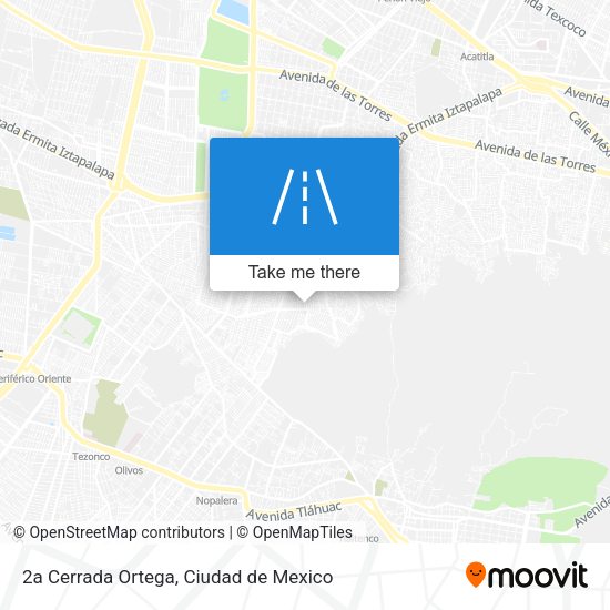Mapa de 2a Cerrada Ortega