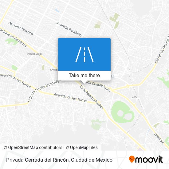 Privada Cerrada del Rincón map