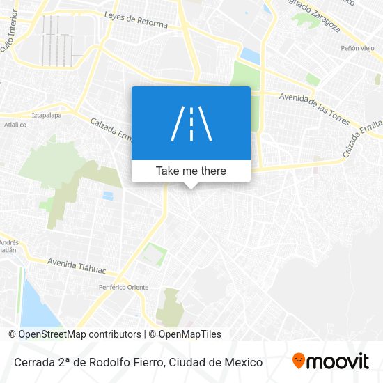 Mapa de Cerrada 2ª de Rodolfo Fierro