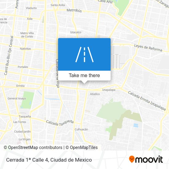Cerrada 1ª Calle 4 map
