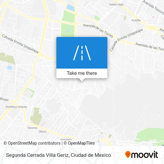 Mapa de Segunda Cerrada Villa Geriz