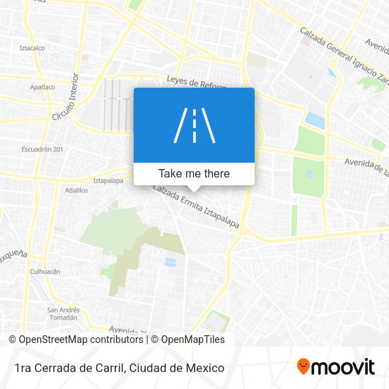 Mapa de 1ra Cerrada de Carril