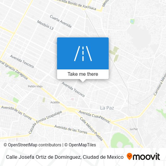 Calle Josefa Ortiz de Domínguez map