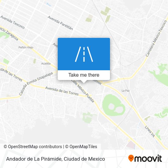 Andador de La Pirámide map