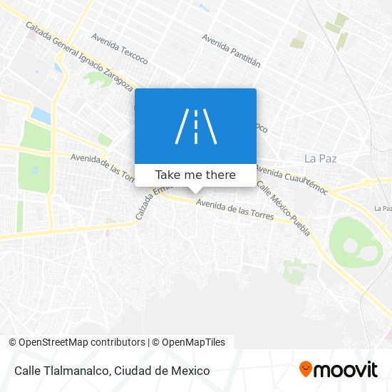 Calle Tlalmanalco map