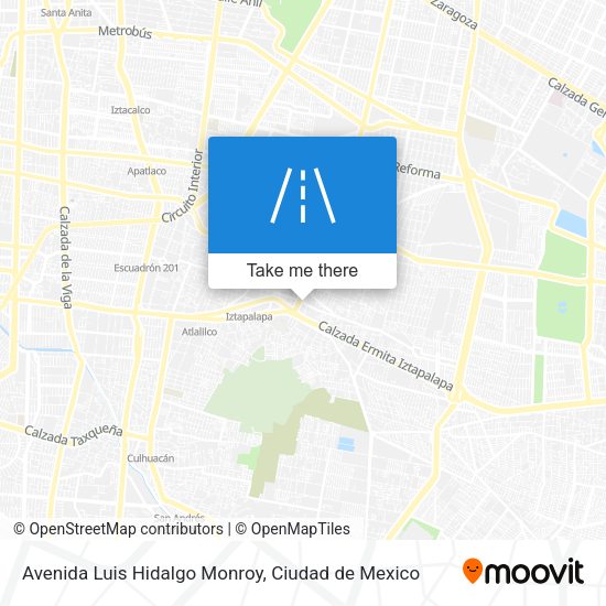 Avenida Luis Hidalgo Monroy map