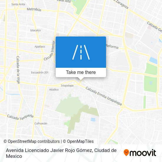 Avenida Licenciado Javier Rojo Gómez map