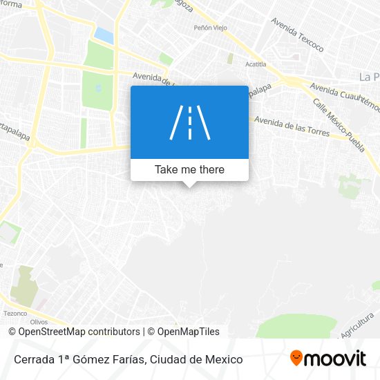 Cerrada 1ª Gómez Farías map