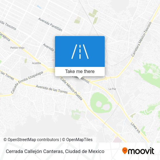Cerrada Callejón Canteras map