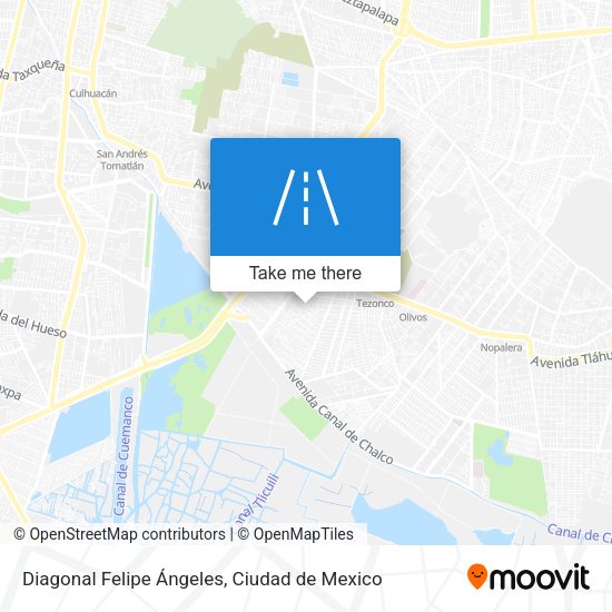 Diagonal Felipe Ángeles map