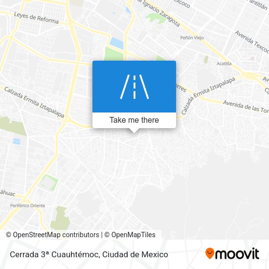 Mapa de Cerrada 3ª Cuauhtémoc