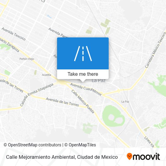 Calle Mejoramiento Ambiental map