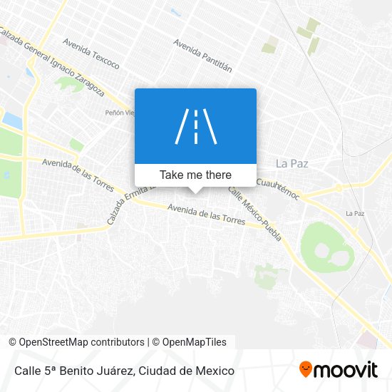 Mapa de Calle 5ª Benito Juárez