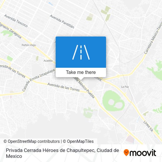 Privada Cerrada Héroes de Chapultepec map