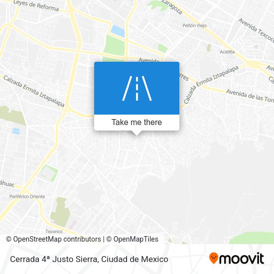 Cerrada 4ª Justo Sierra map